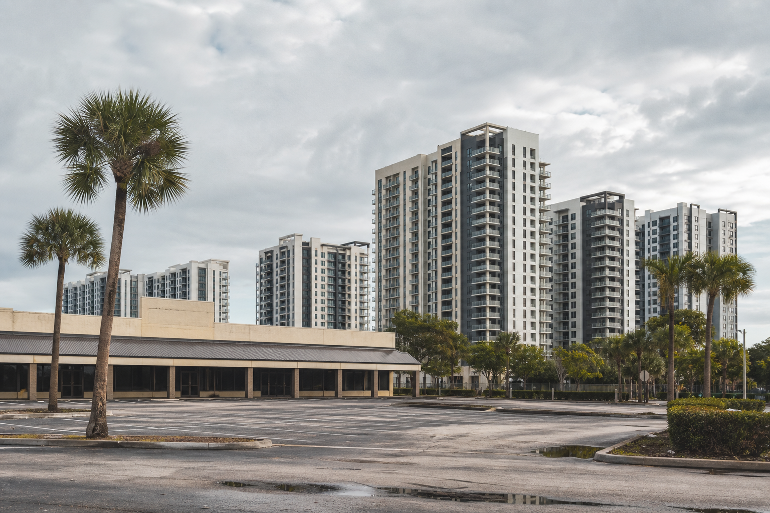A 1980 Strip Center Is Worth More as 736 Apartments