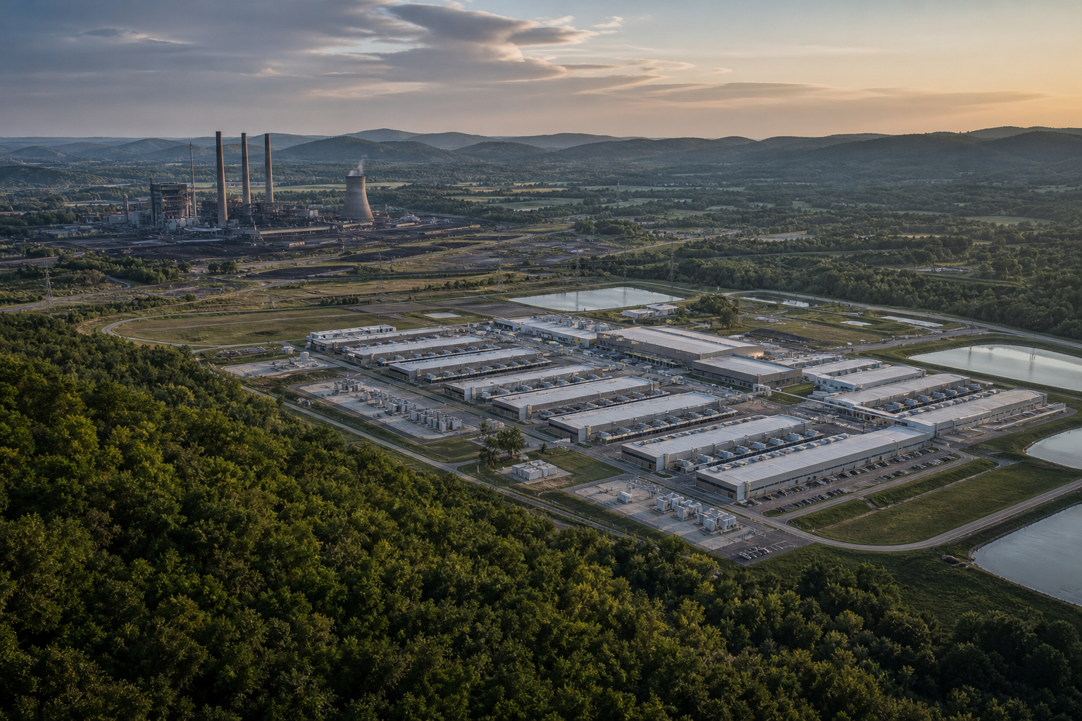 AWS Files For A 36-Building Campus On A Former Coal Plant Site