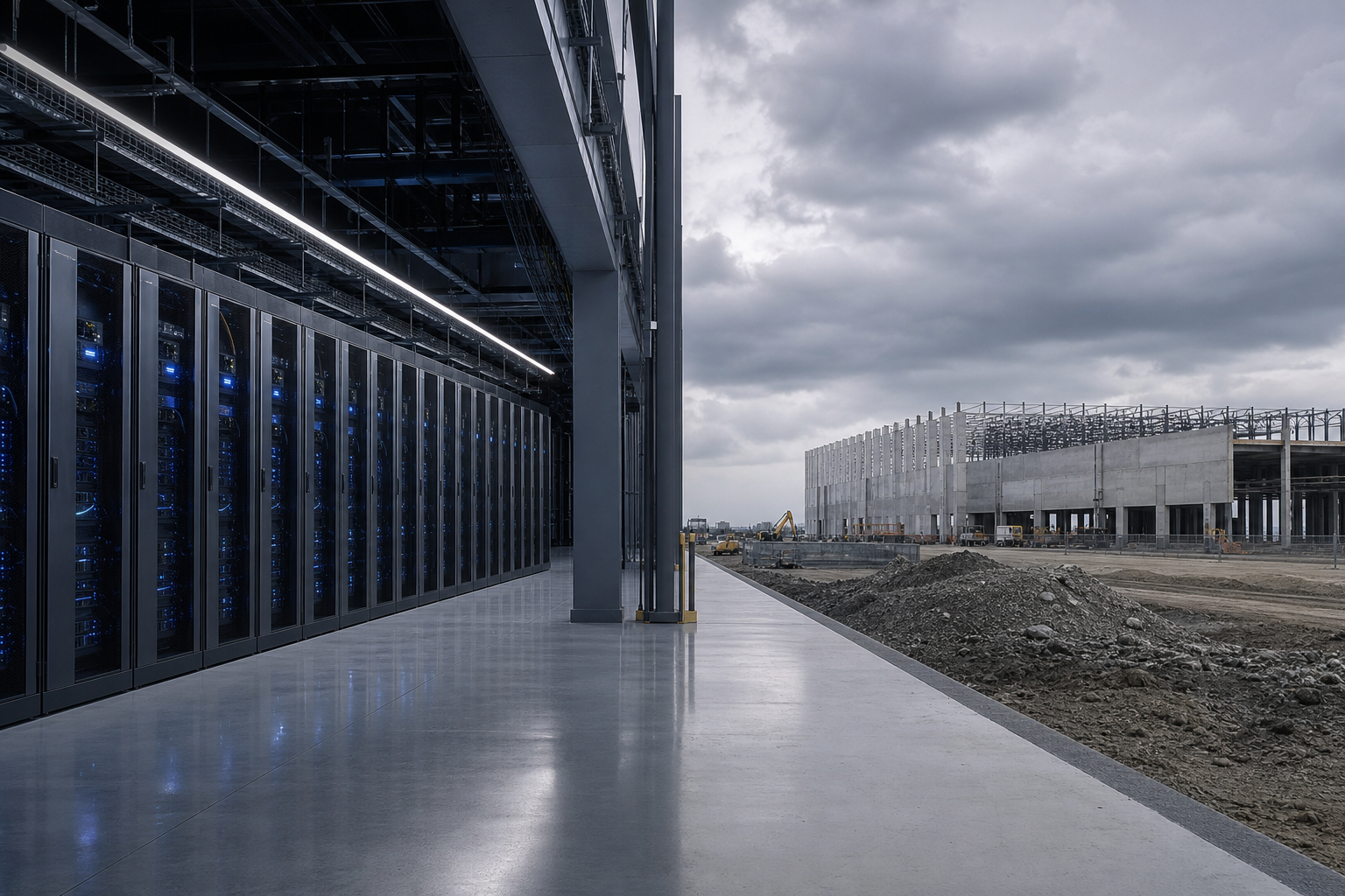 Data Centers Are Carrying Construction While Factories Fall 20%