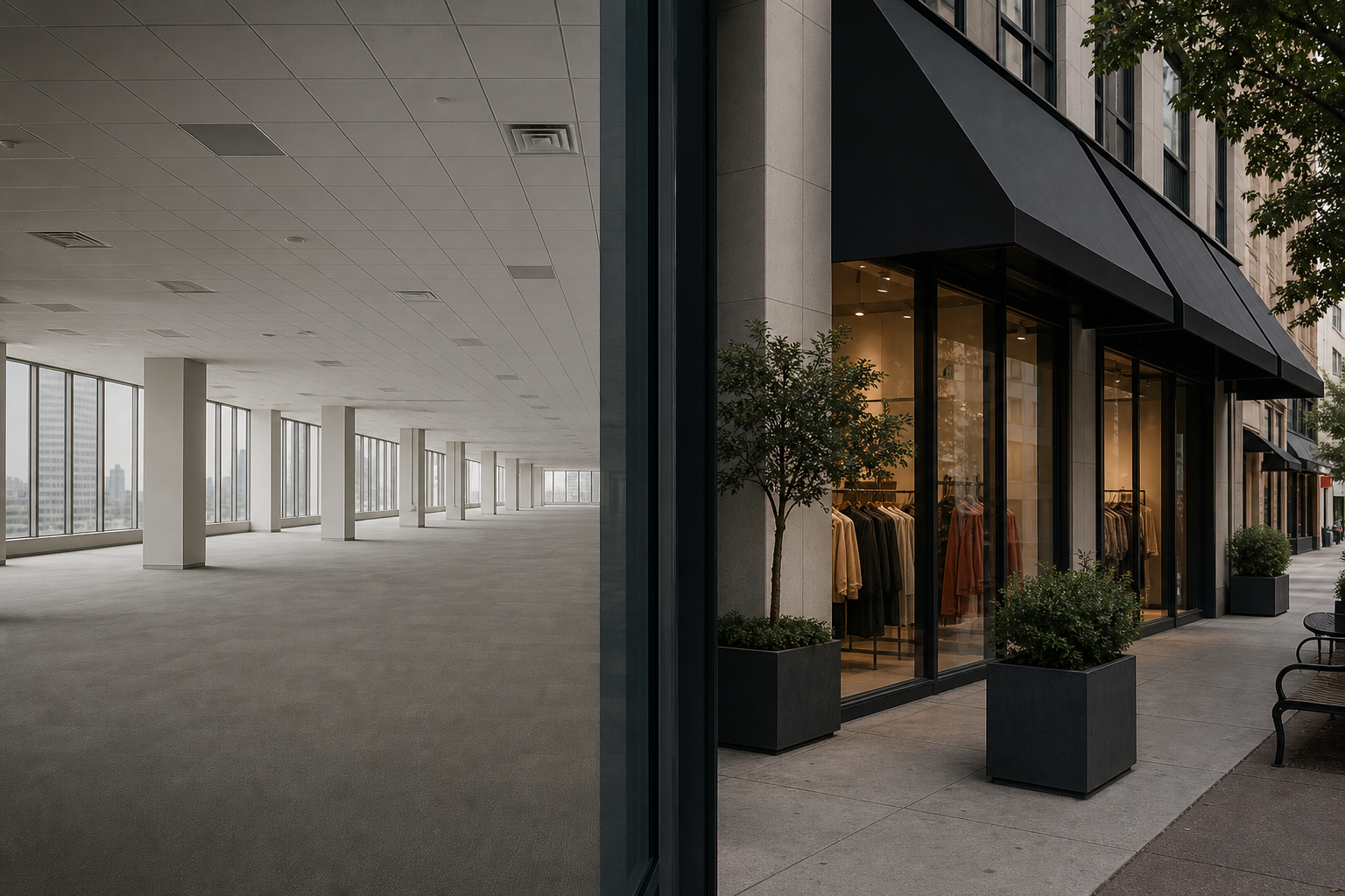 The Best Bid For Empty Office Came From Retail